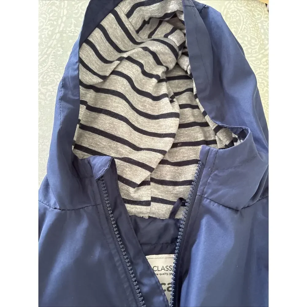 Carters Boys Navy Blue Hooded Windbreaker Jacket‎ Striped Lining C122B176-CT 7